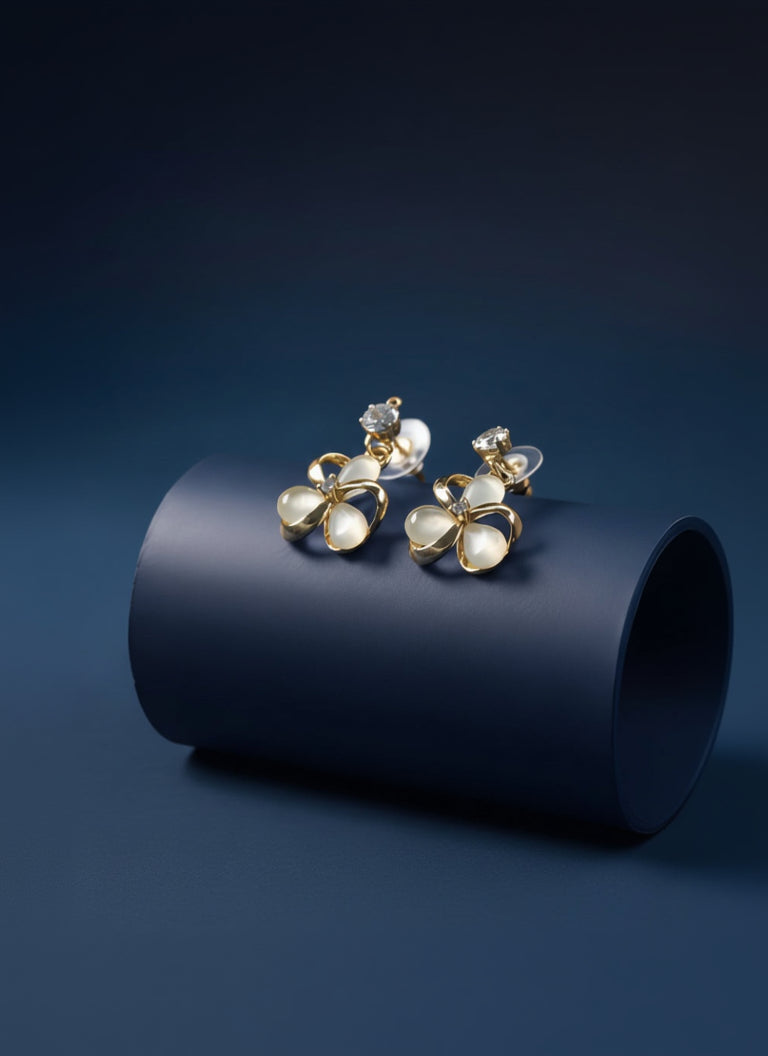 L’Ensemble Fleur de Lune — Moonflower Earrings