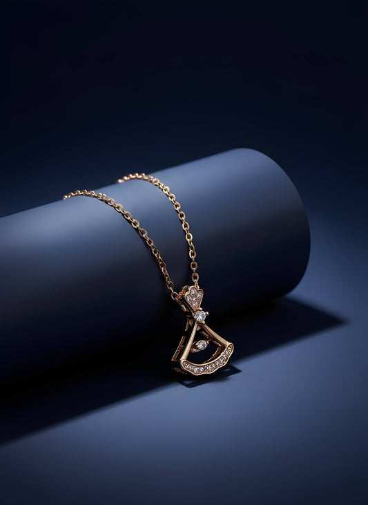 The Golden Filigree Fan Necklace