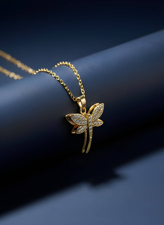 The Golden Wing Muse Necklace